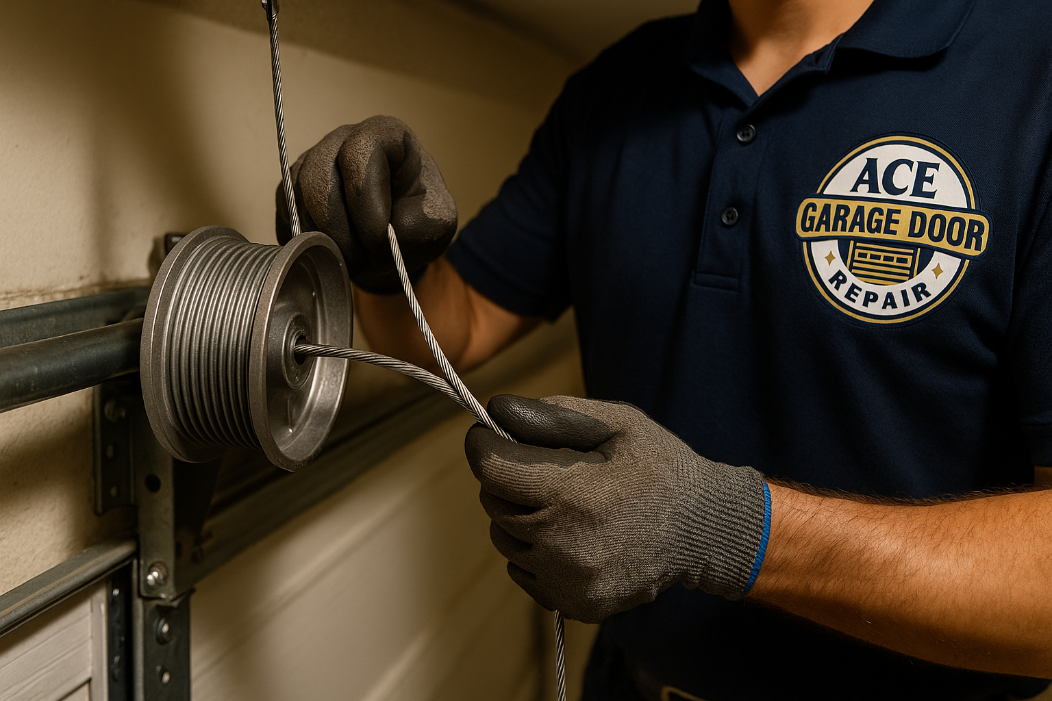 Garage Door Cable Repair in Hull