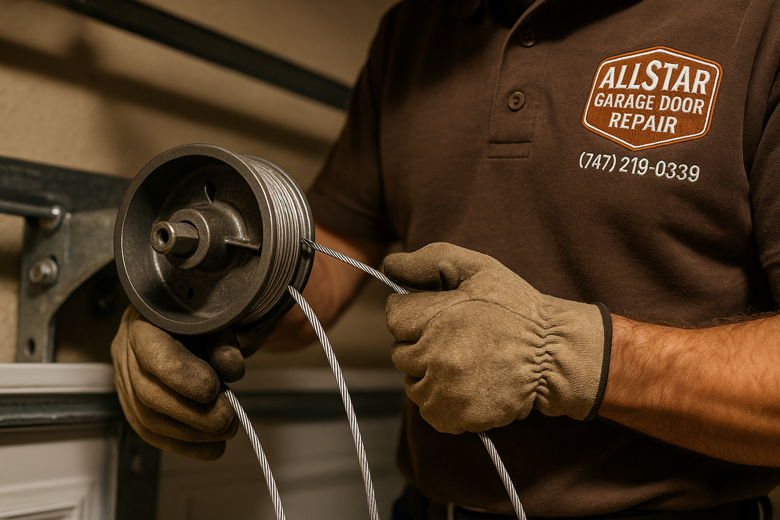 Garage Door Cable Repair in Wakefield