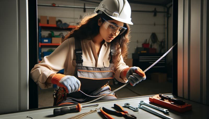 Garage Door Cable Repair in Hingham