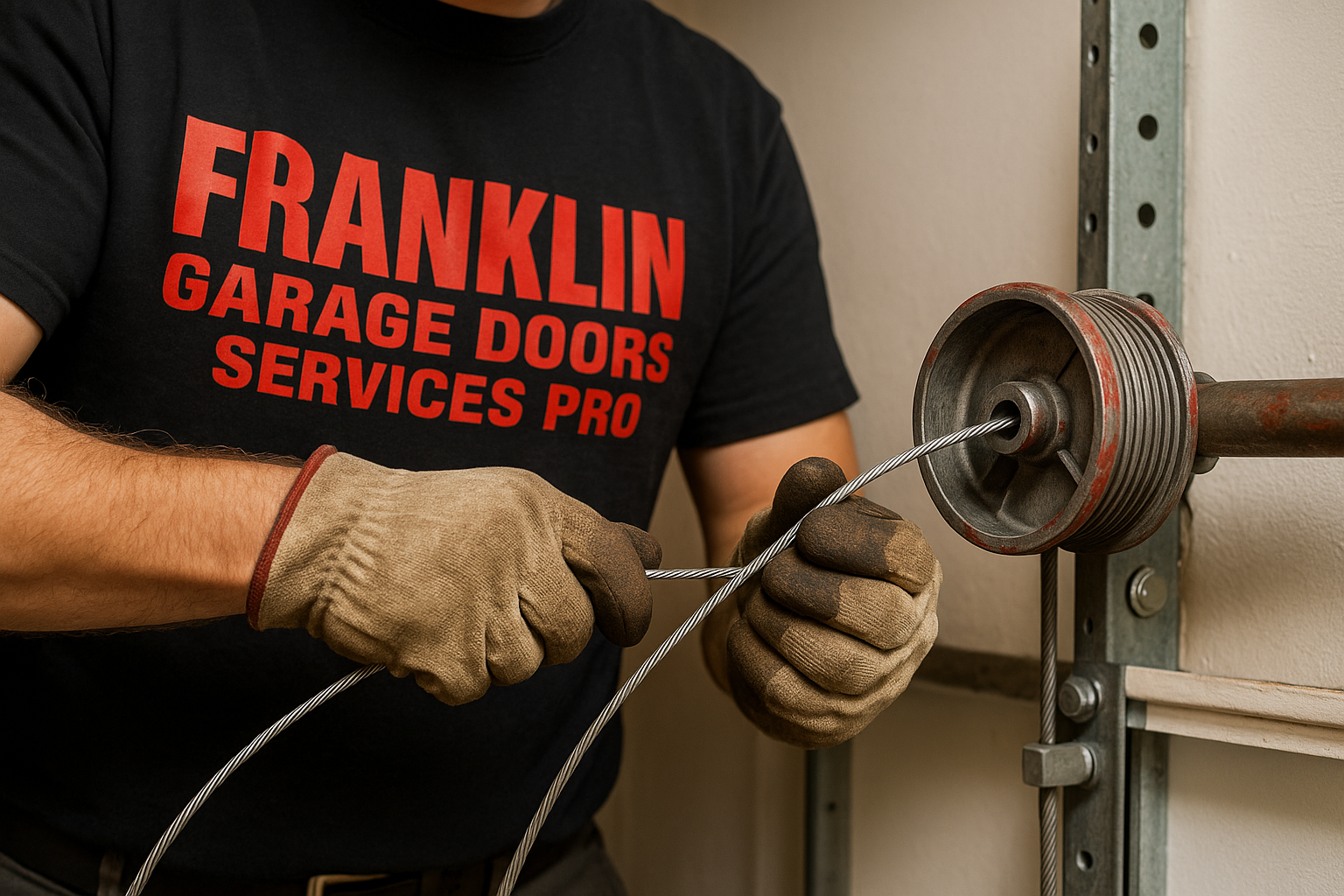 Garage Door Cable Repair in Wellesley