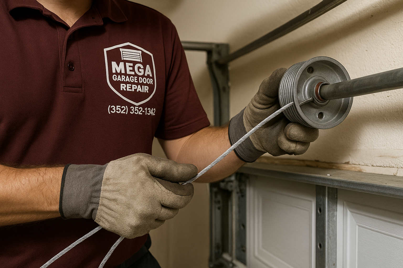 Garage Door Cable Repair in Newton