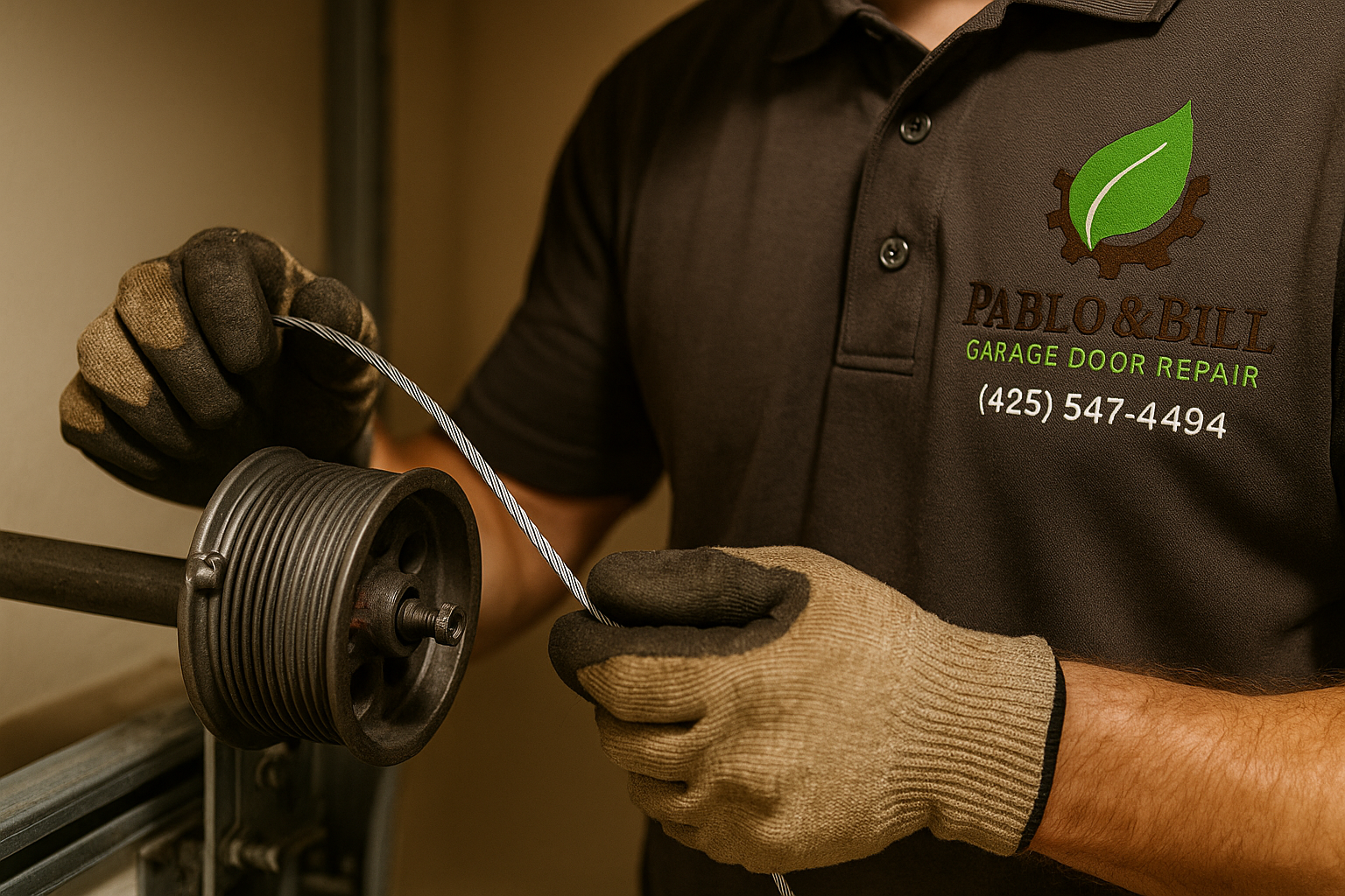 Garage Door Cable Repair in Quincy