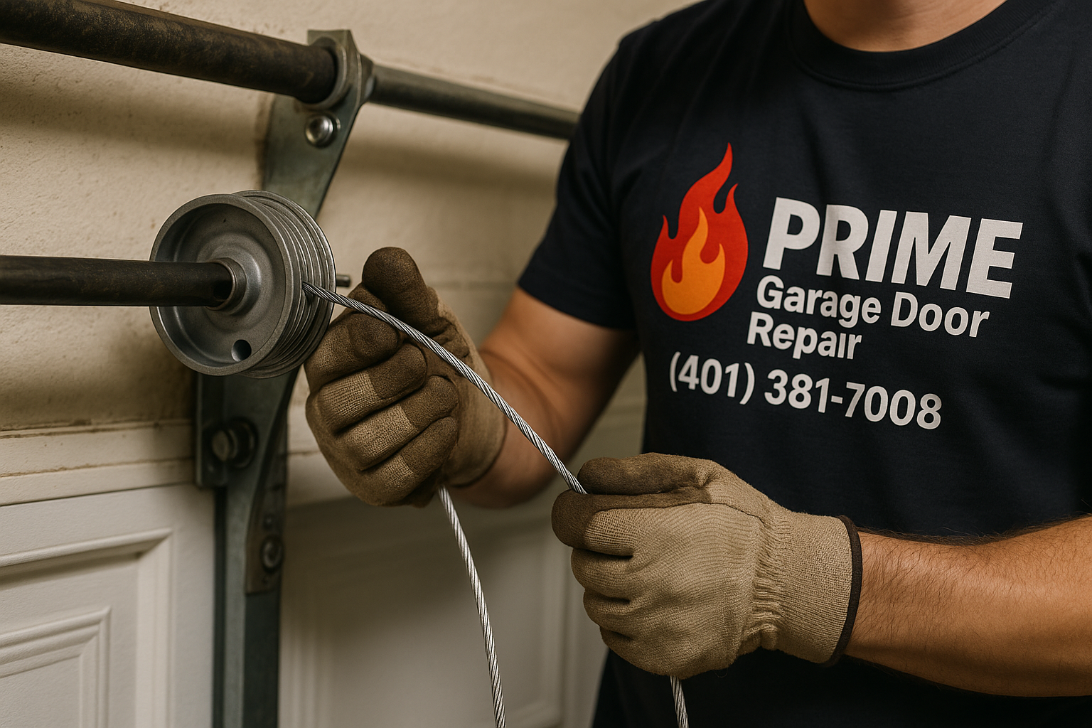 Garage Door Cable Repair in Burlington