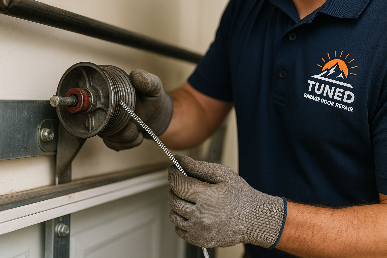 Garage Door Cable Repair in North Point