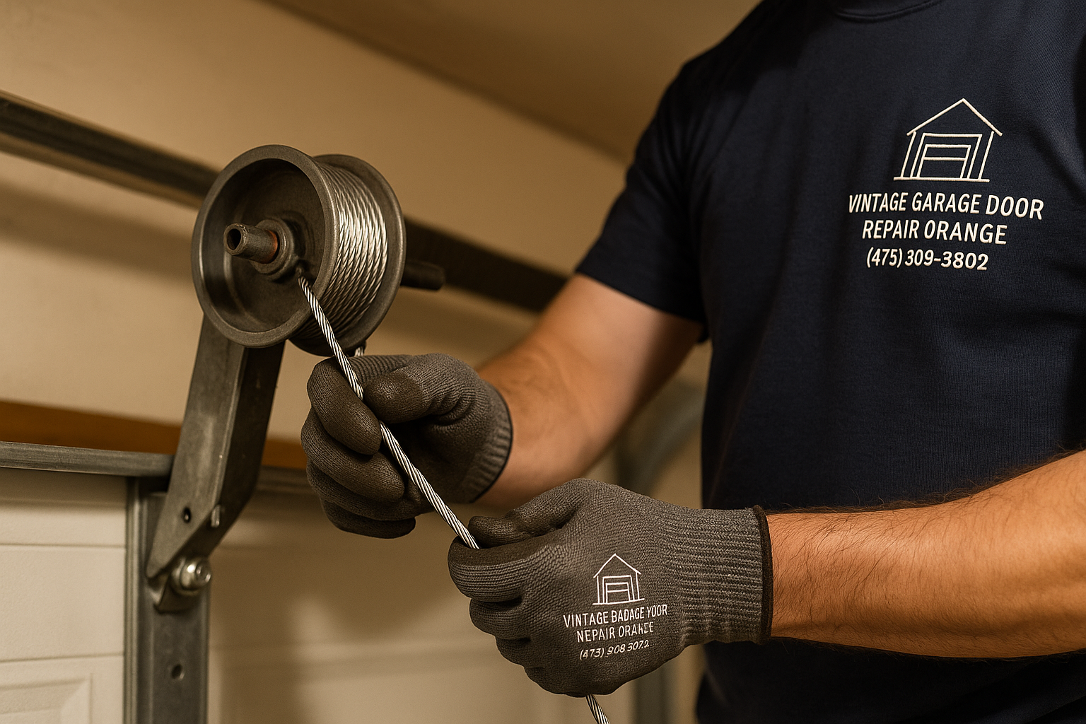 Garage Door Cable Repair in Brookline