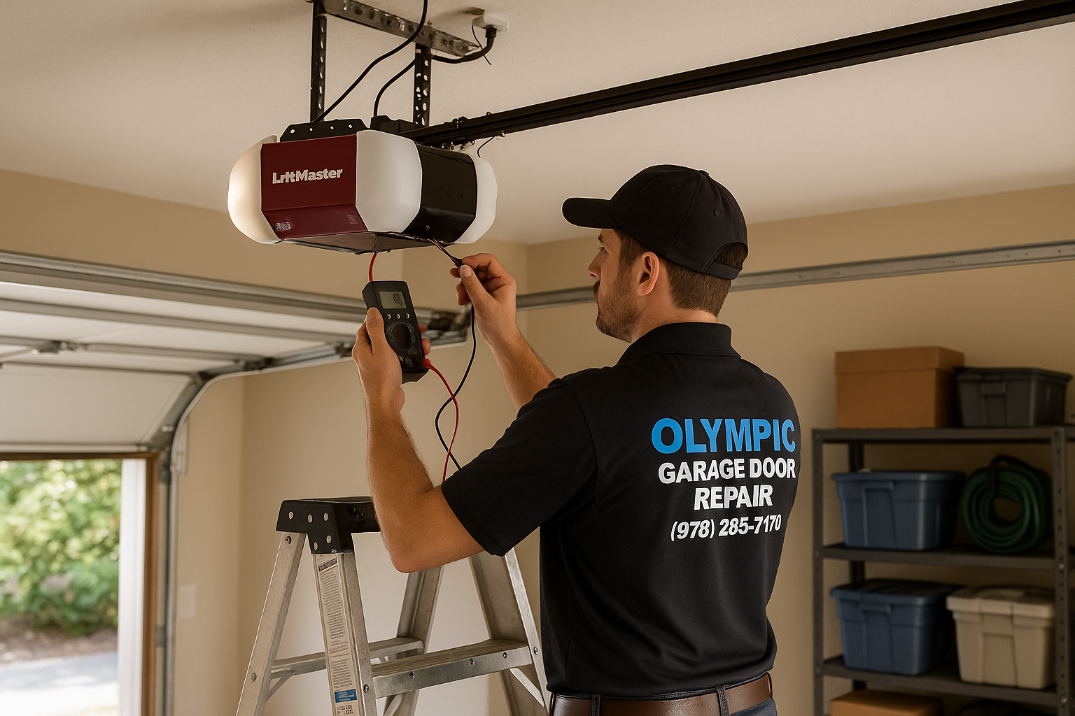 Garage Door Opener Repair in Charles River Square