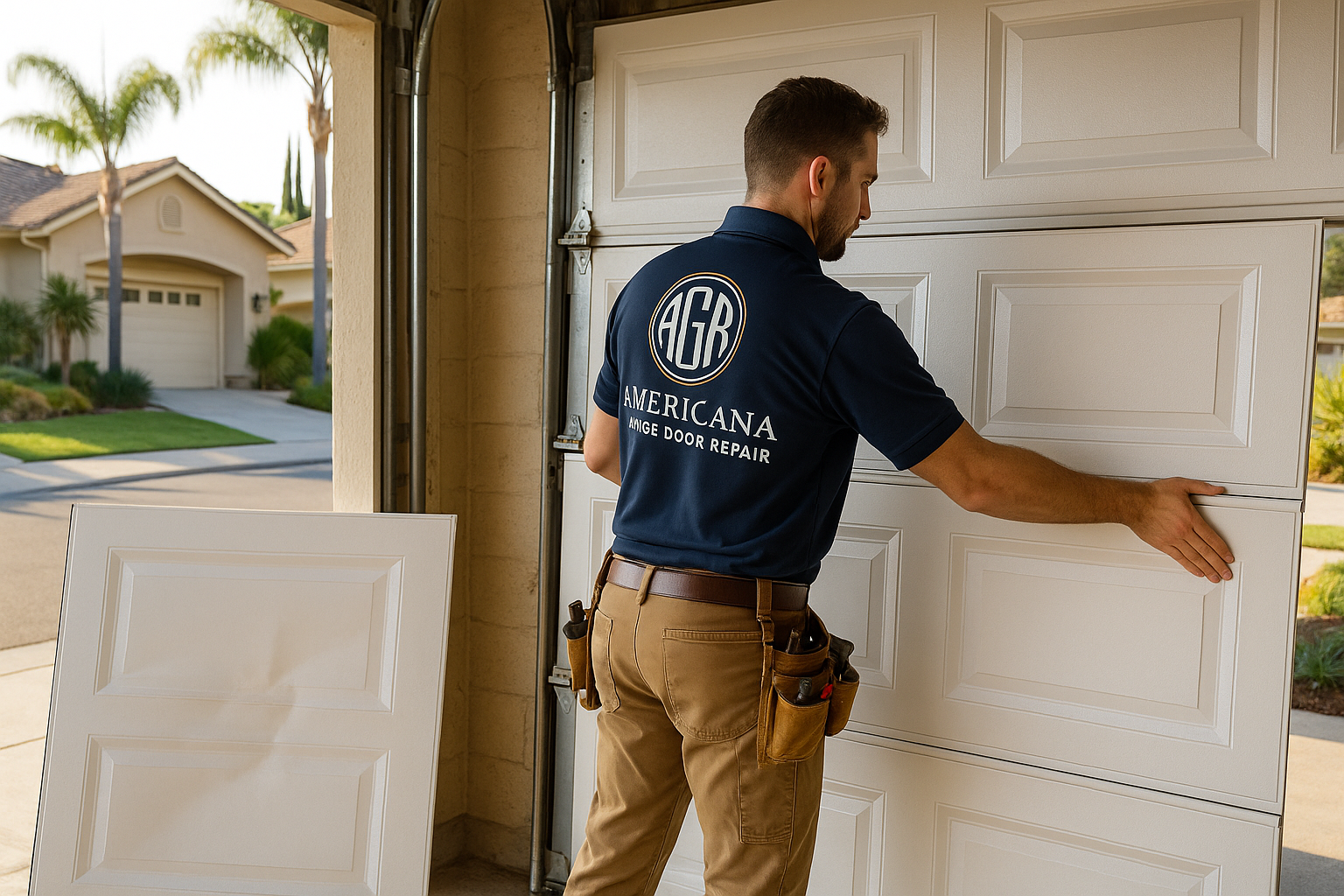 Garage Door Panel Replacement in Nahant