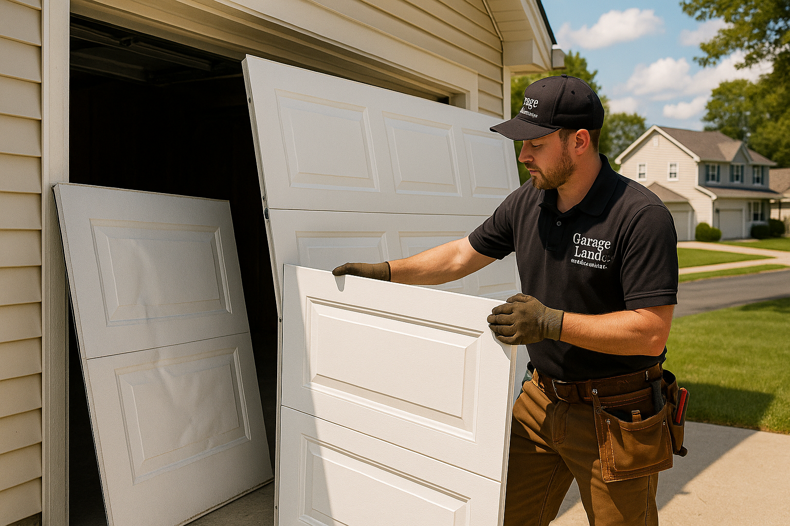 Garage Door Panel Replacement in Canton