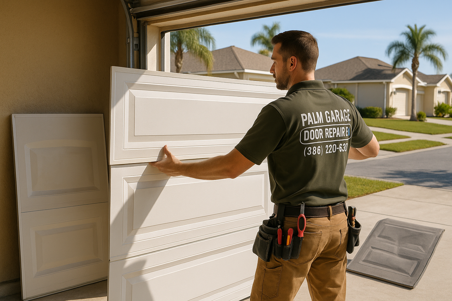 Garage Door Panel Replacement in Lynnfield