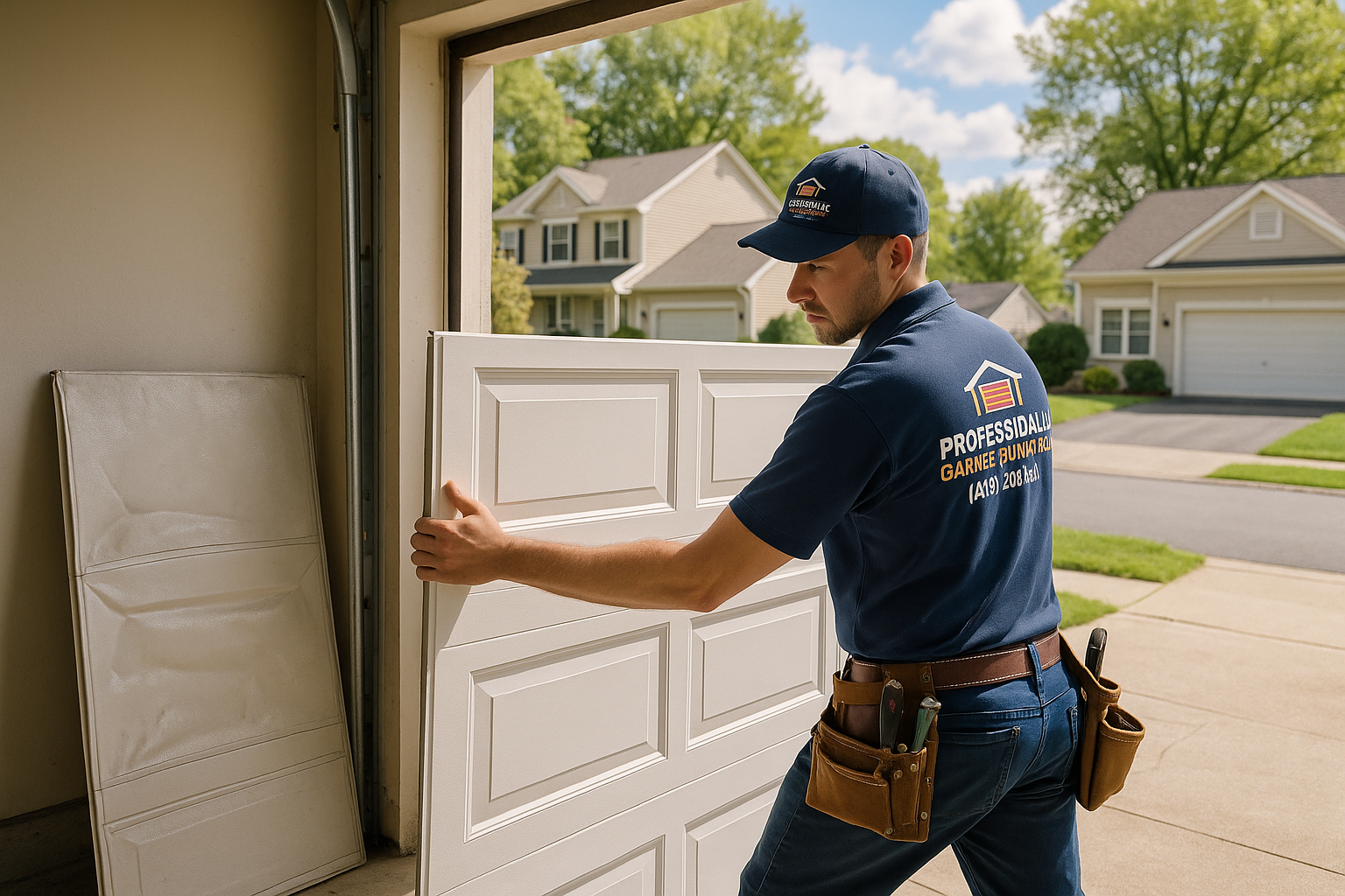 Garage Door Panel Replacement in South Natick