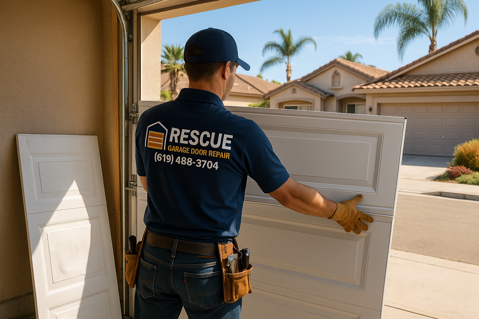 Garage Door Panel Replacement in Newton Centre