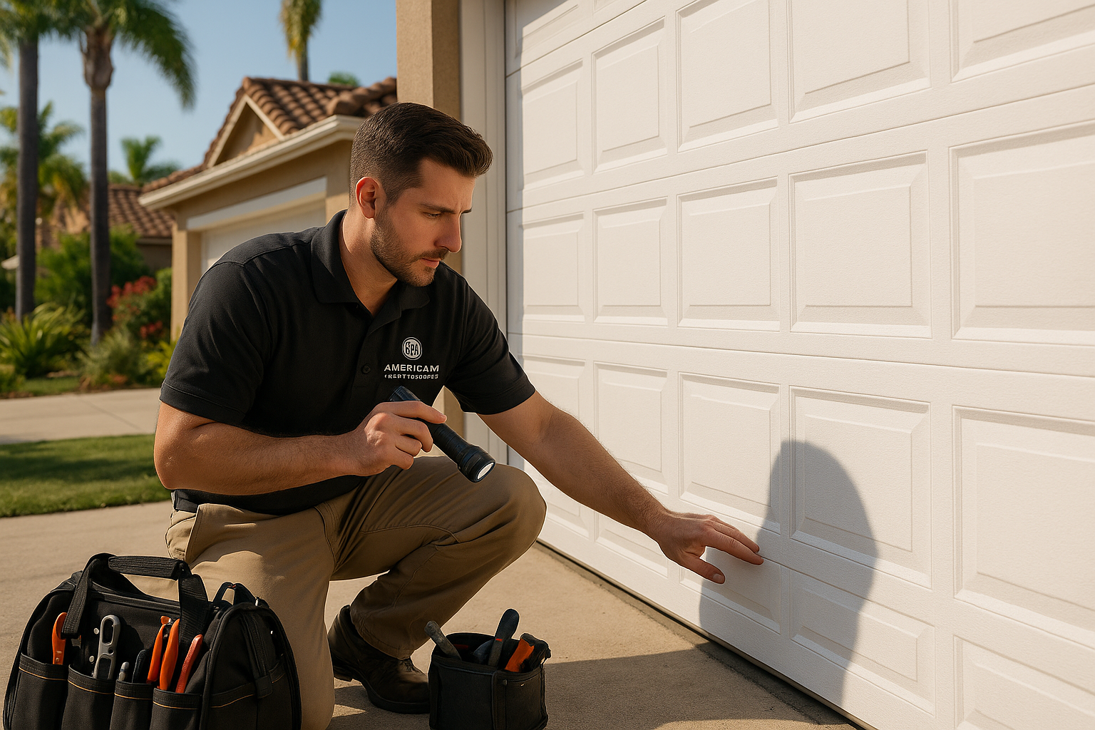 Garage door work in Waltham