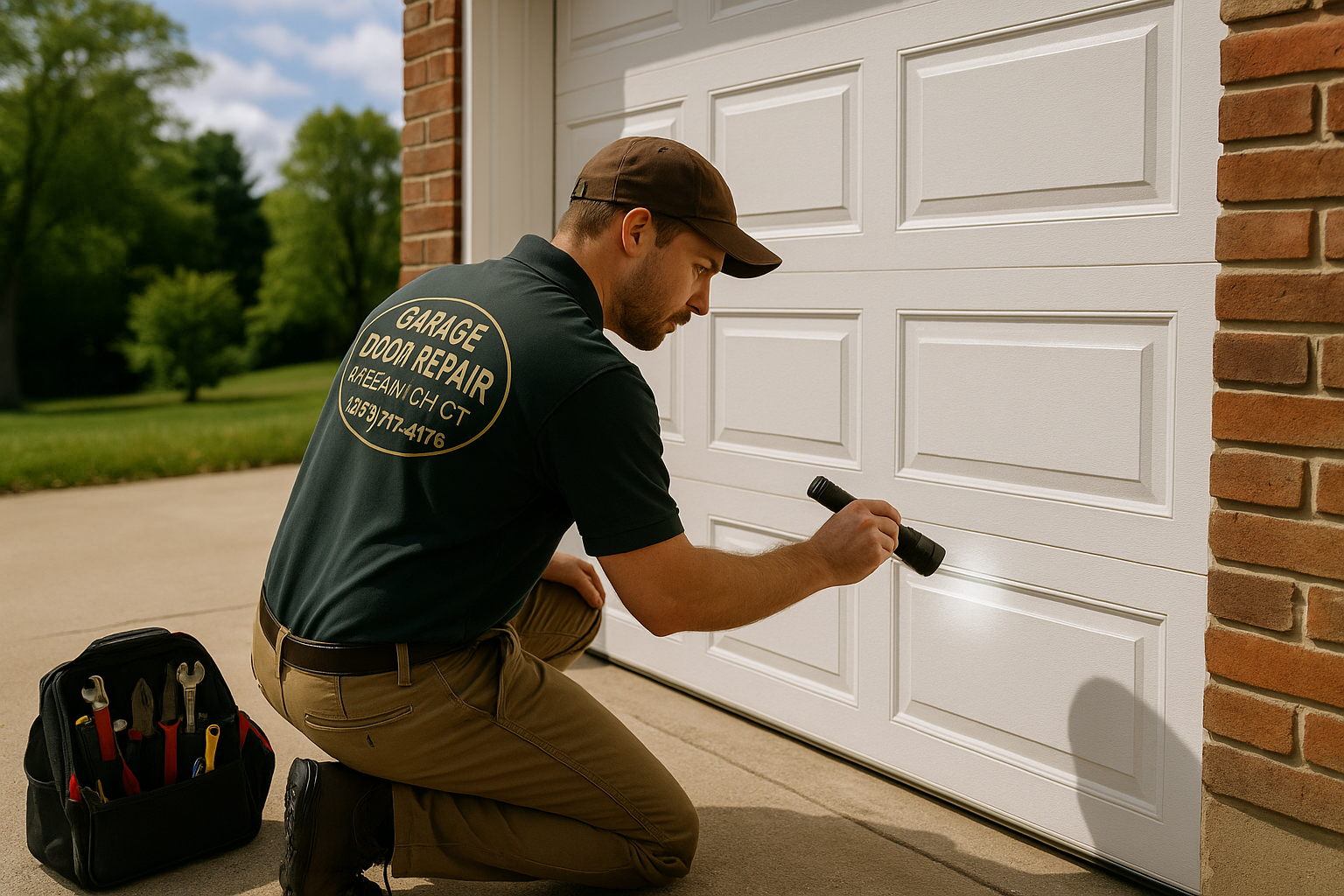 Garage door work in Hingham