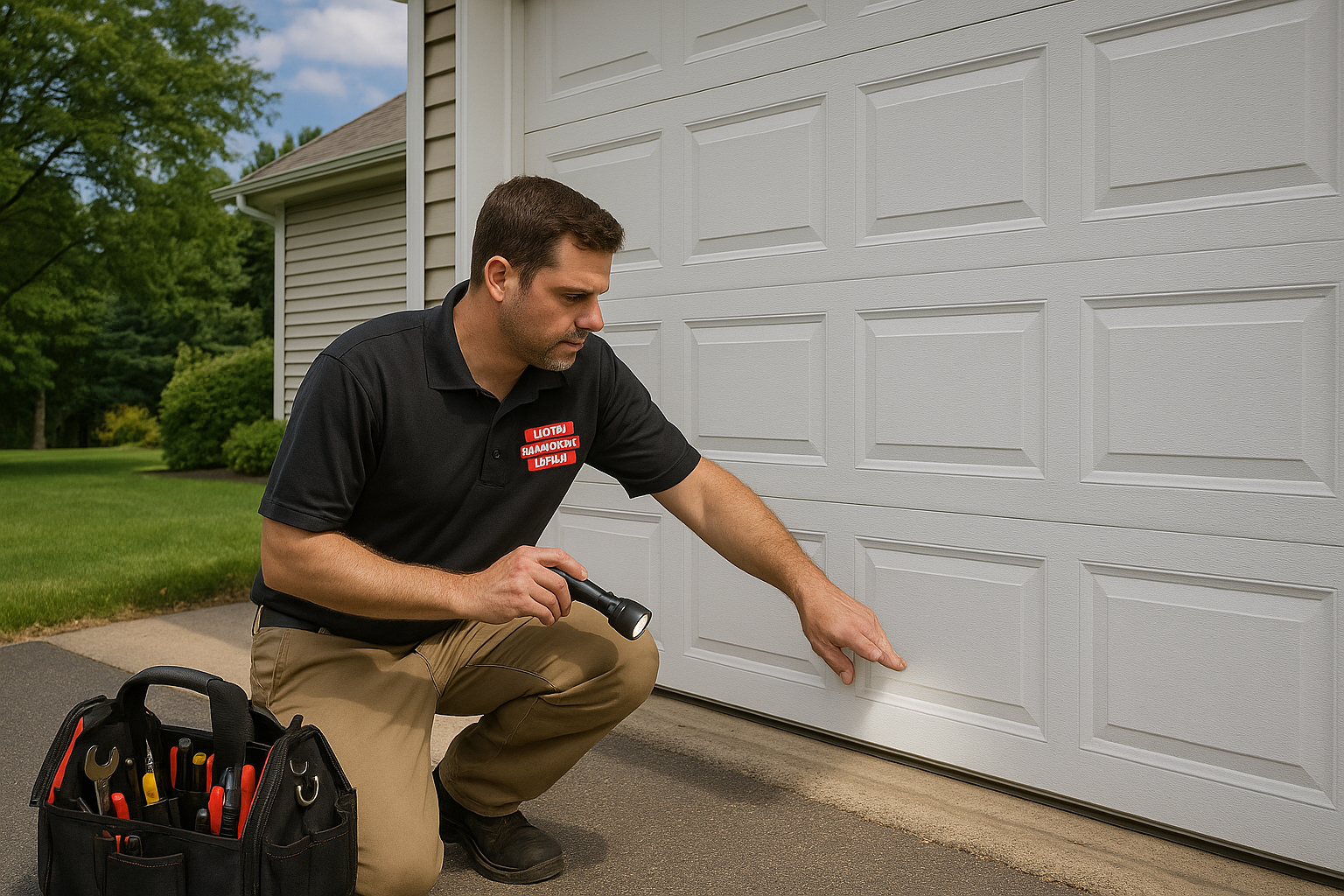 Garage door work in Belmont