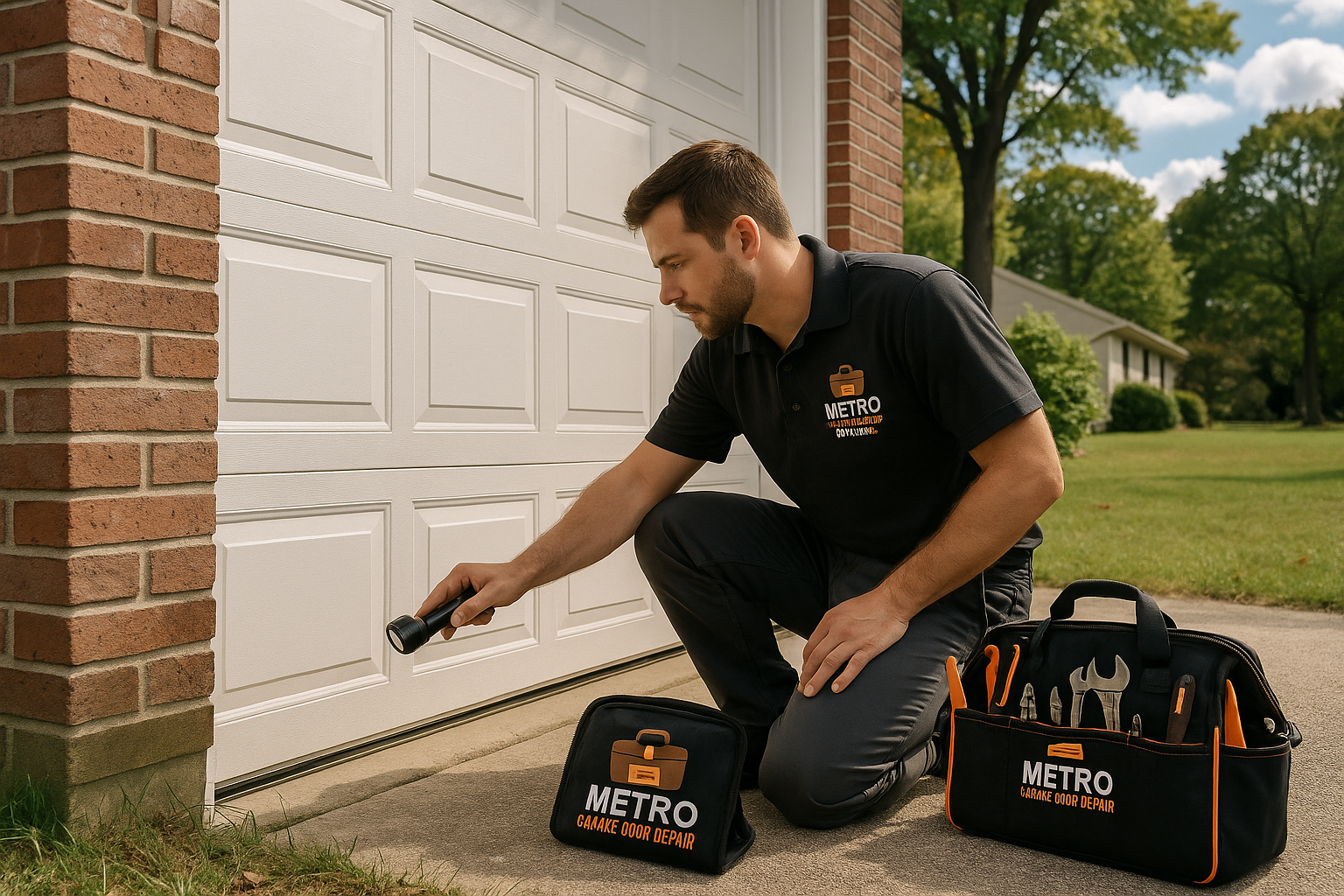 Garage door work in Holbrook