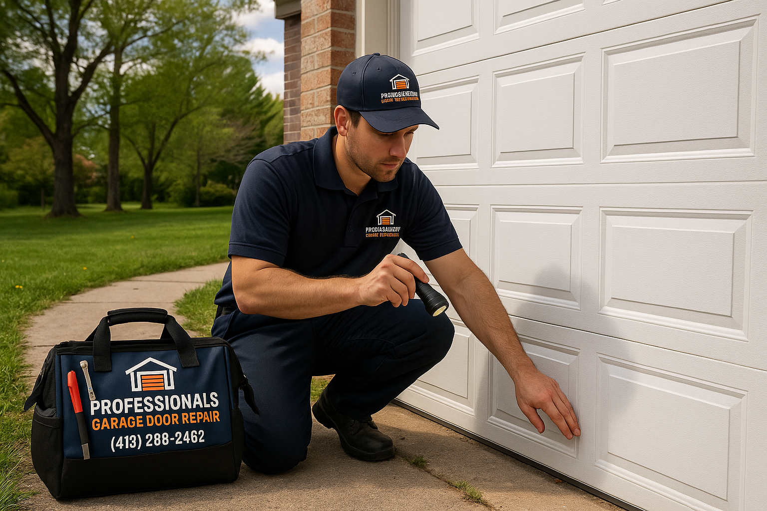 Garage door work in Newton