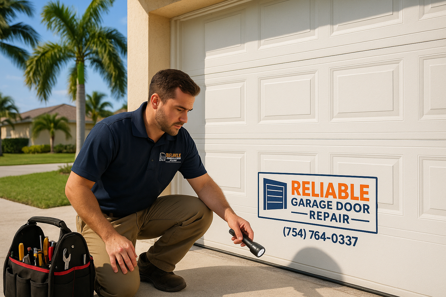 Garage door work in Newton Centre