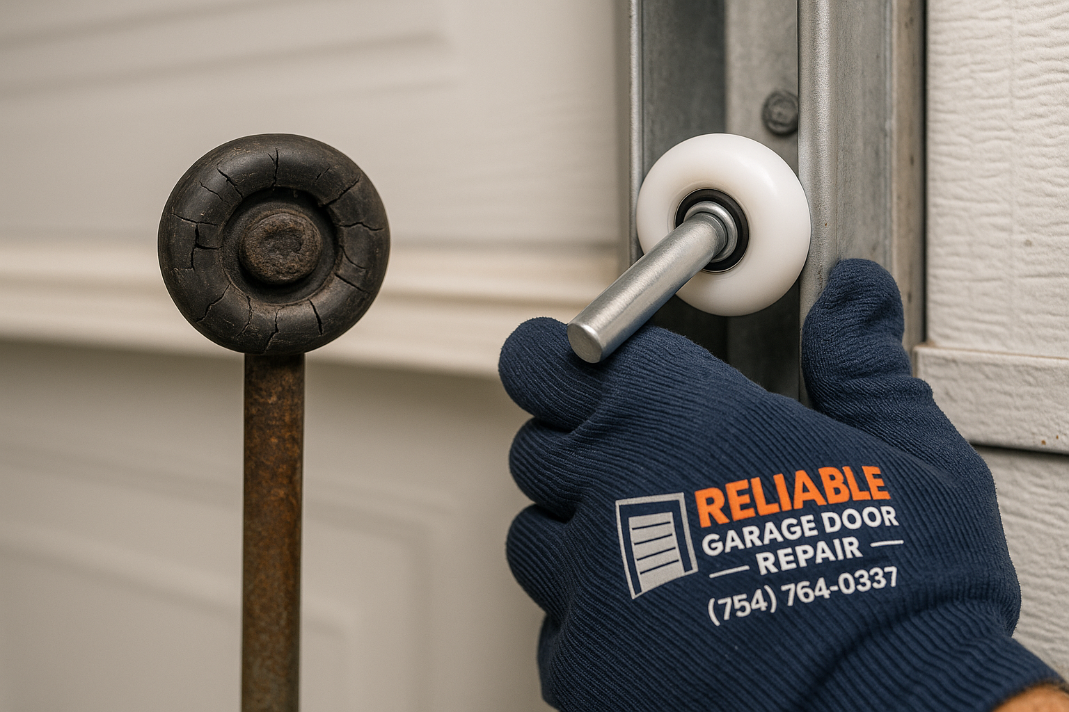 Garage Door Roller Replacement in Westwood