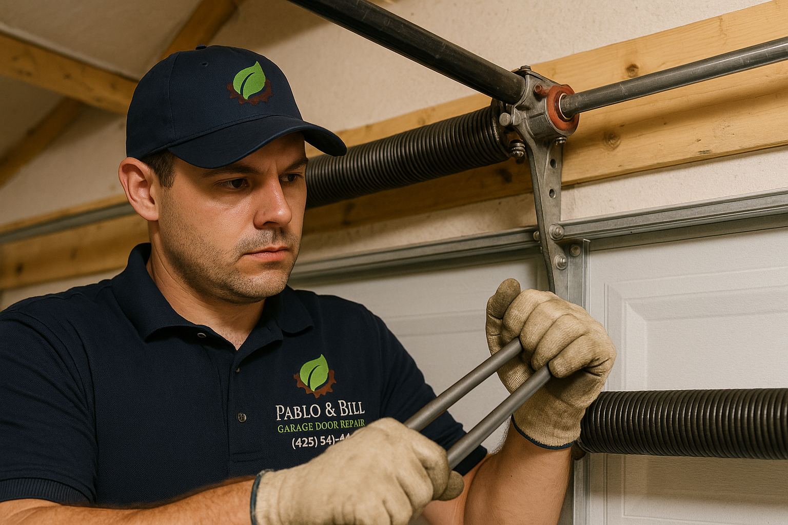 Garage Door Spring Repair in North Point