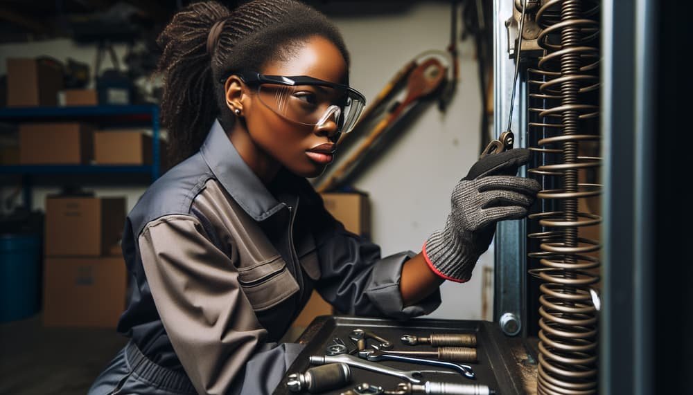 Garage door work in Charles River Square