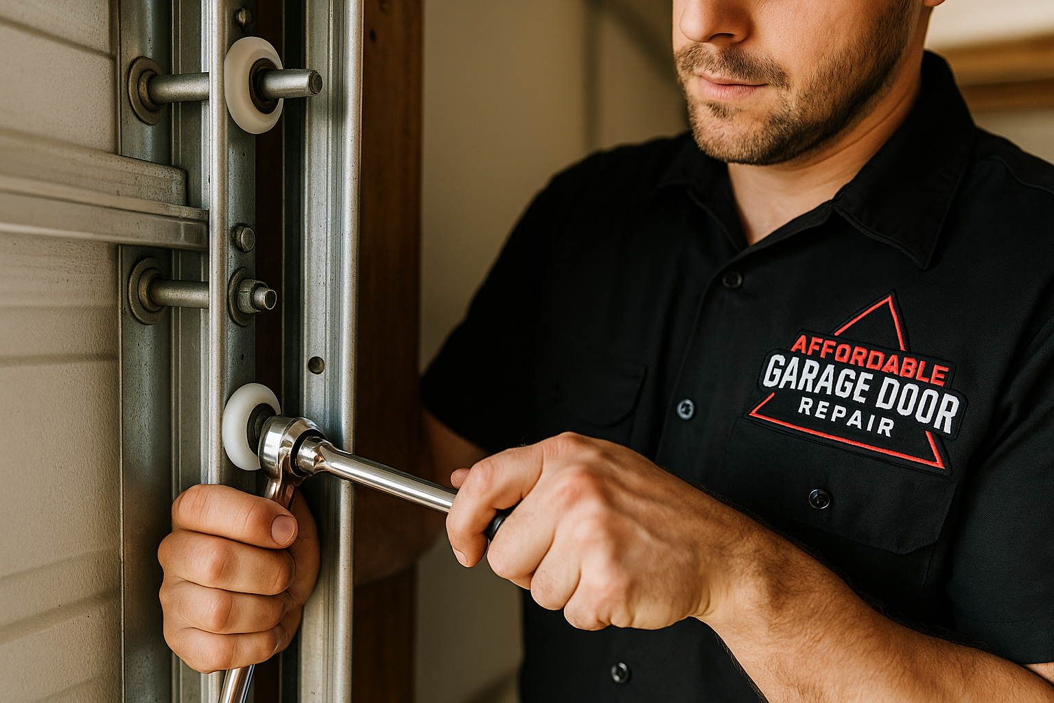 Garage Door Track Repair in Chelsea