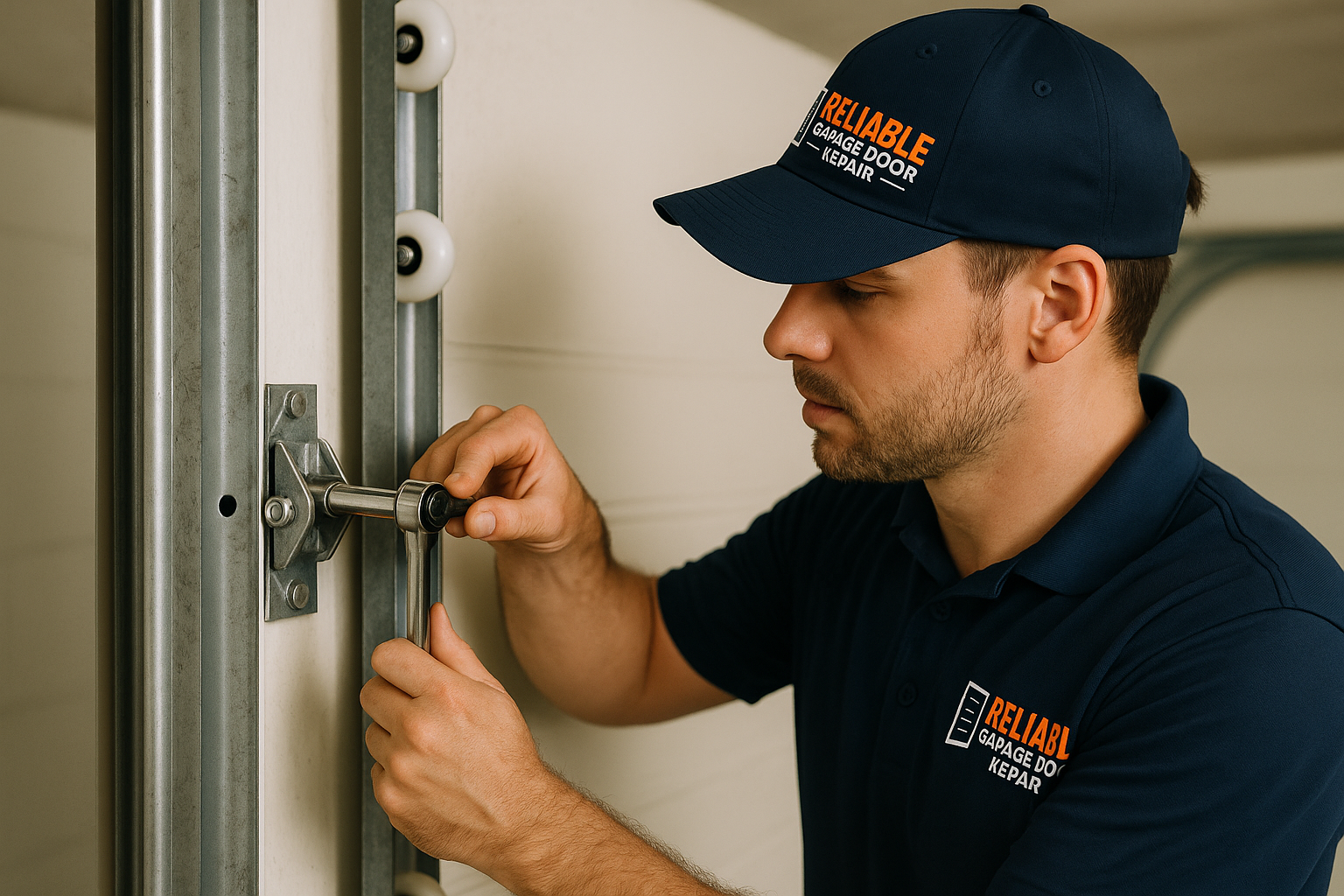 Garage Door Track Repair in Cohasset