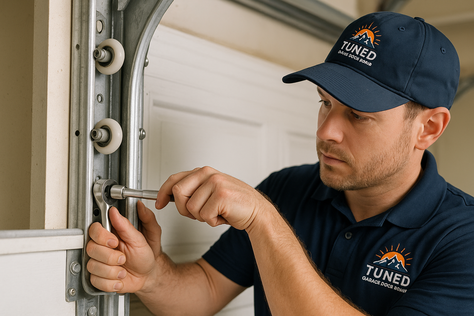 Garage Door Track Repair in Revere